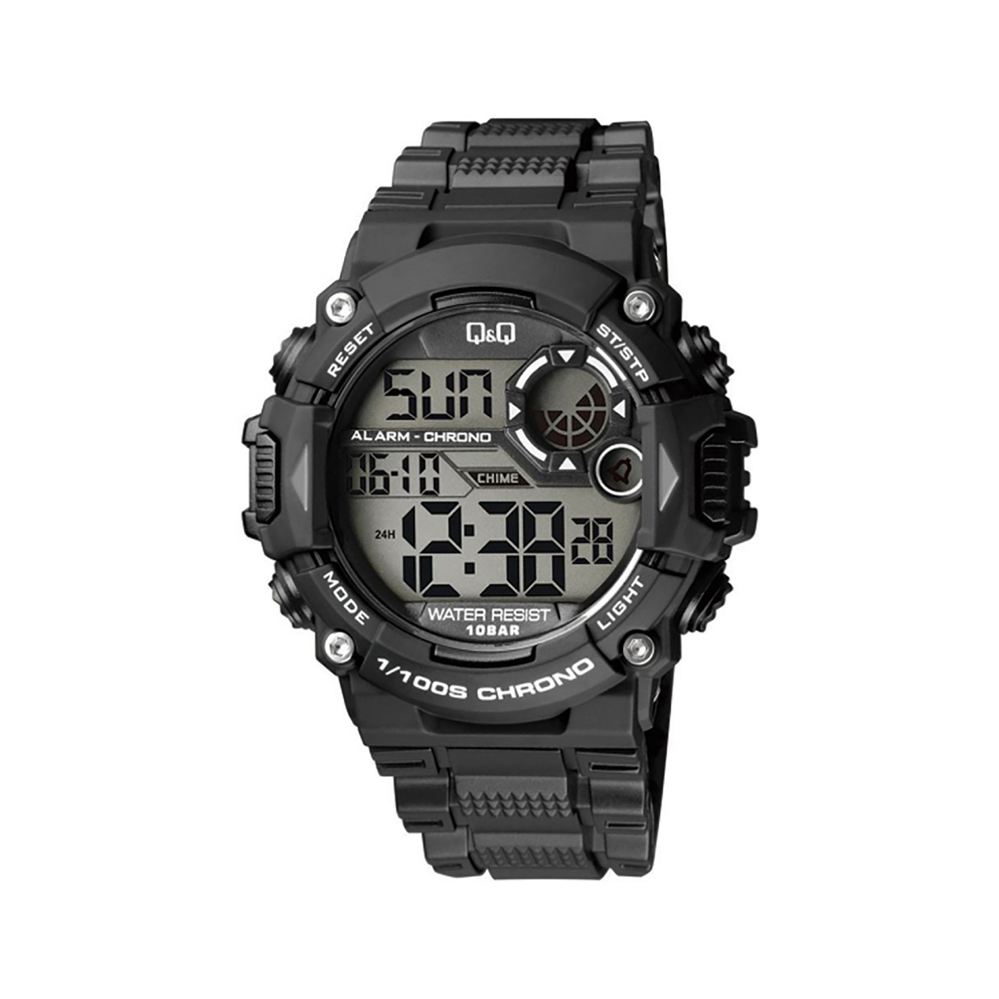 Q&Q Watch by Citizen M146J Men Digital Watch with Resin Strap